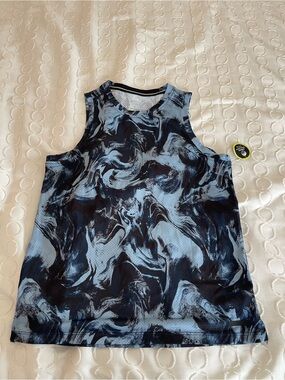 Men's Performance Tank Top - Blue Marble Print